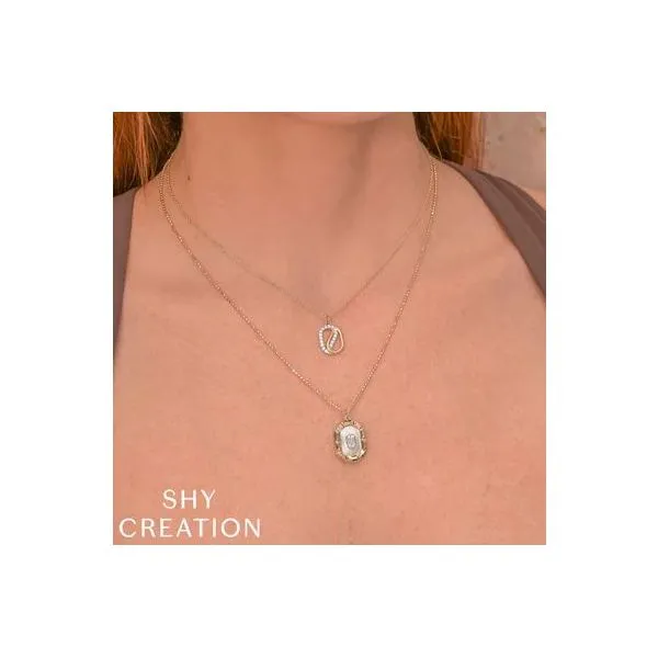 Shy Creation Yellow & White Gold Necklace