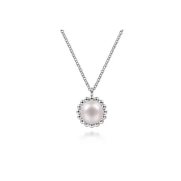Gabriel & Co. Bujukan Silver & Pearl Necklace SVS Fine Jewelry Oceanside, NY