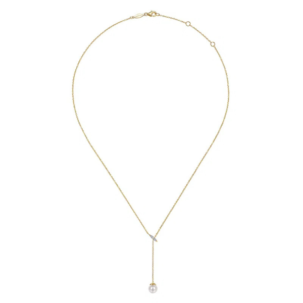 Gabriel & Co. Grace Yellow Gold Necklace Image 2 SVS Fine Jewelry Oceanside, NY