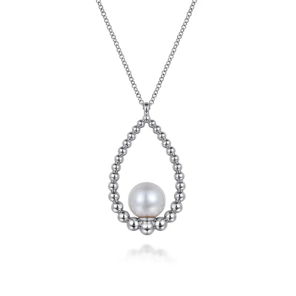 Gabriel & Co. Bujukan Sterling Silver Pearl Necklace SVS Fine Jewelry Oceanside, NY