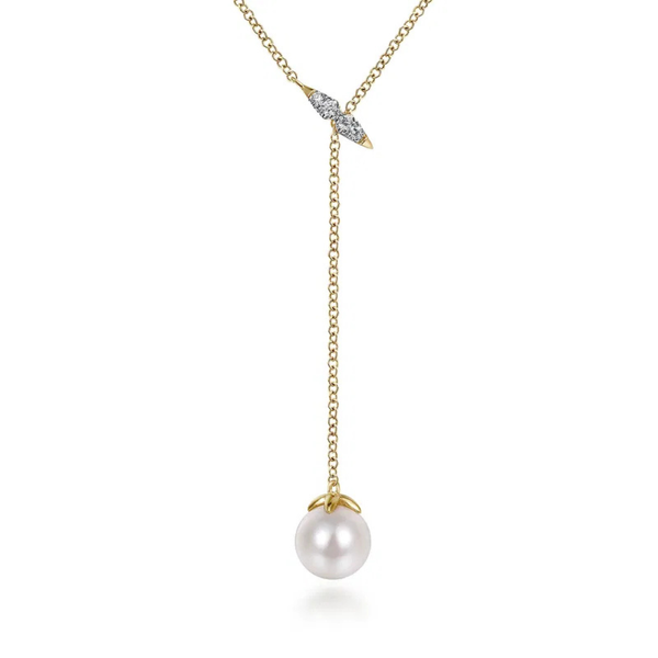 Gabriel & Co. Grace Yellow Gold Necklace SVS Fine Jewelry Oceanside, NY