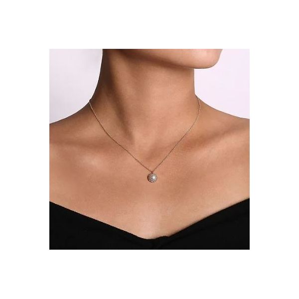 Gabriel & Co. Bujukan Silver & Pearl Necklace Image 2 SVS Fine Jewelry Oceanside, NY