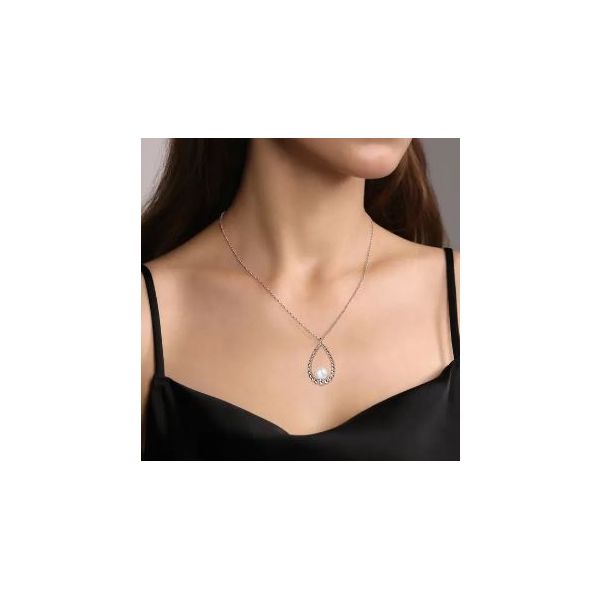 Gabriel & Co. Bujukan Sterling Silver Pearl Necklace Image 2 SVS Fine Jewelry Oceanside, NY