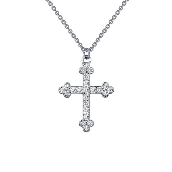 Lafonn Silver Cross Necklace, 18