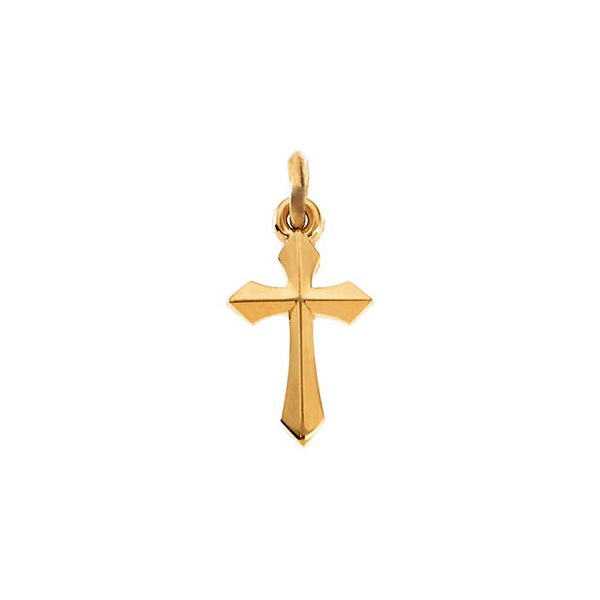 14K Yellow Gold Cross Pendant (chain not included) SVS Fine Jewelry Oceanside, NY