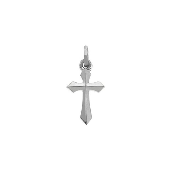 14K White Gold Cross Pendant (chain not included) SVS Fine Jewelry Oceanside, NY