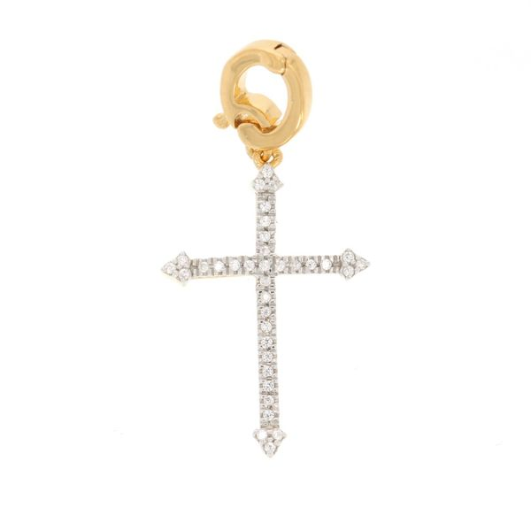 Ella Stein Diamond Cross Charm, .05ctw SVS Fine Jewelry Oceanside, NY