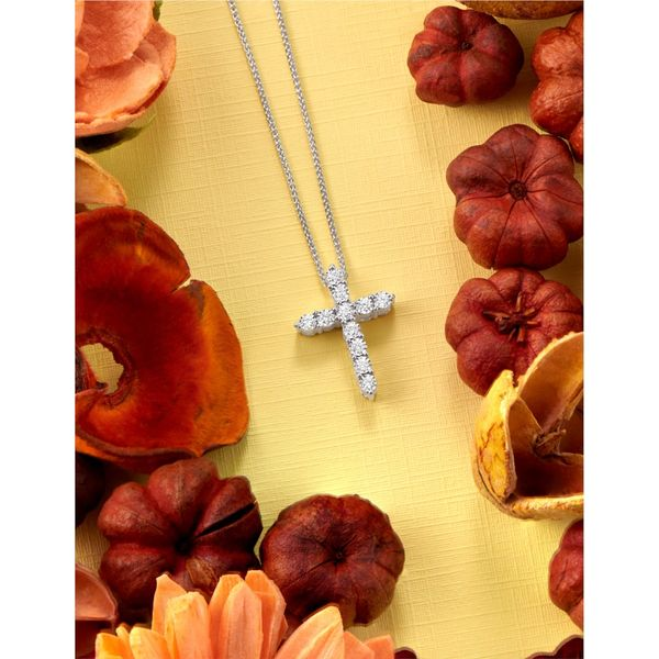 Tru Reflection Diamond Cross Image 3 SVS Fine Jewelry Oceanside, NY