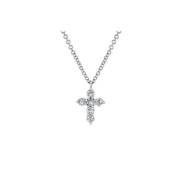 Shy Creation White Gold And Diamond Cross SVS Fine Jewelry Oceanside, NY