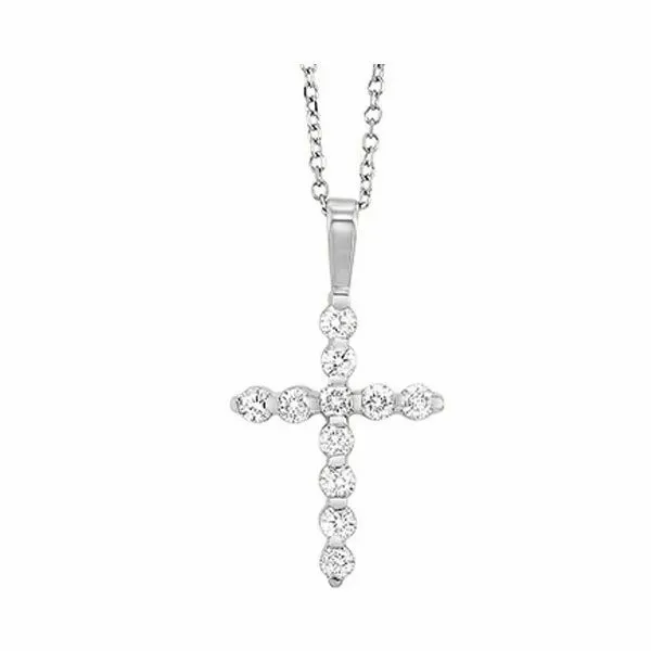 SVS Signature Shared Prong Diamond Cross, .50ctw SVS Fine Jewelry Oceanside, NY