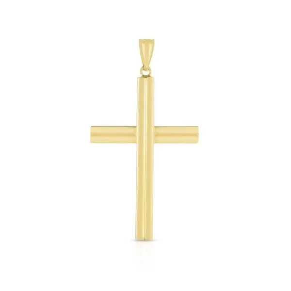 Yellow Gold Polished Cross Pendant SVS Fine Jewelry Oceanside, NY