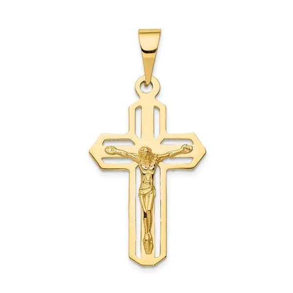 Yellow Gold Polished Crucifix SVS Fine Jewelry Oceanside, NY