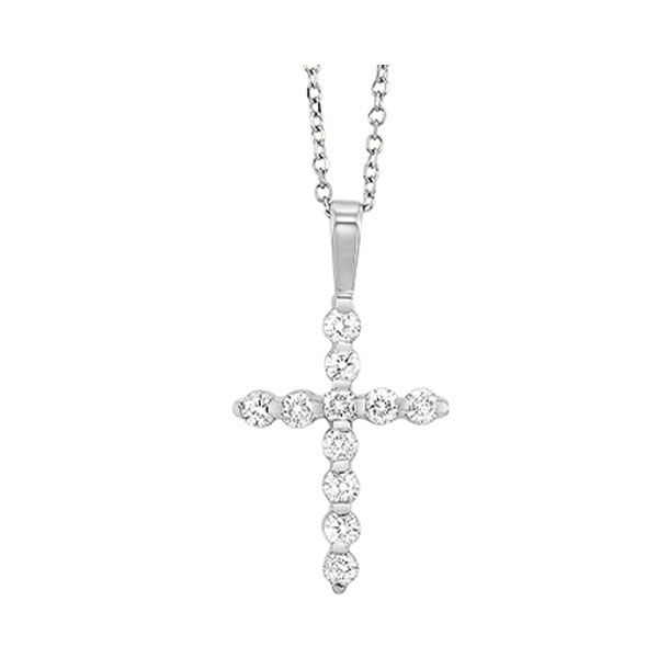 SVS Signature Shared Prong Diamond Cross, .75ctw SVS Fine Jewelry Oceanside, NY