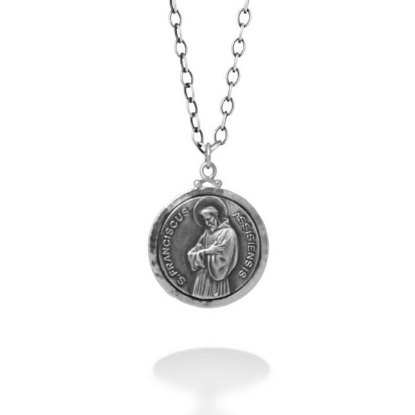 Brother Wolf Sterling Silver St. Francis Pendant SVS Fine Jewelry Oceanside, NY