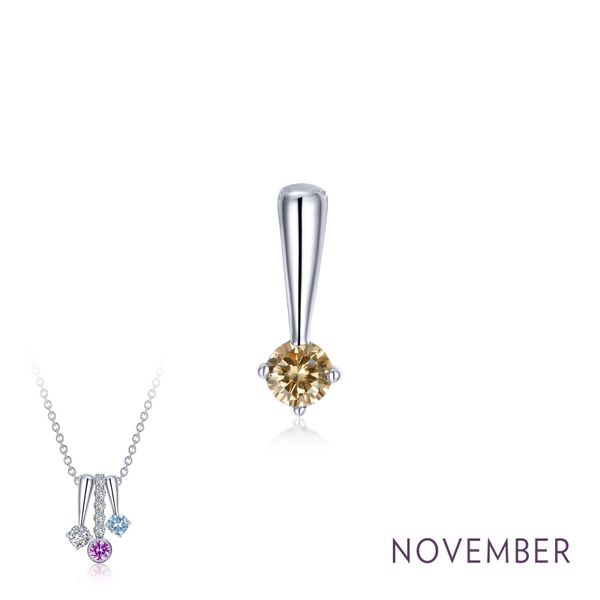 Lafonn Silver November Birthstone Love Pendant SVS Fine Jewelry Oceanside, NY