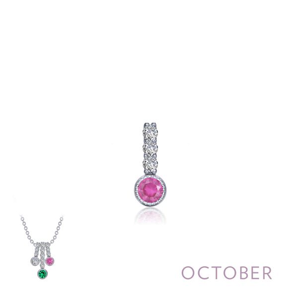Lafonn October Tourmaline Birthstone Love Pendant SVS Fine Jewelry Oceanside, NY