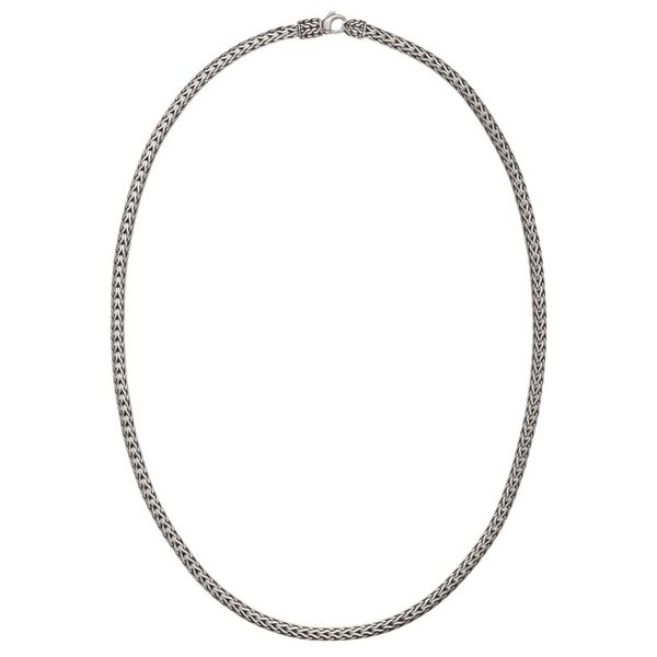 John Hardy Women's Classic Chain Collection Silver Slim Necklace (3.72 mm), Length 16