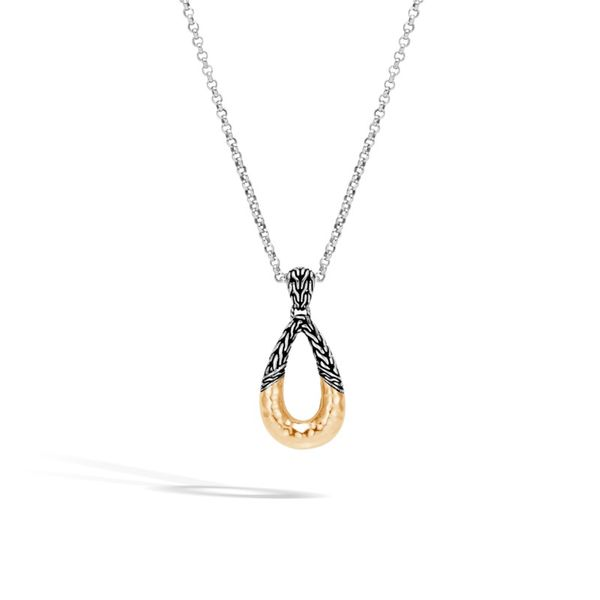 John Hardy Classic Chain Yellow Gold & Silver Pendant SVS Fine Jewelry Oceanside, NY