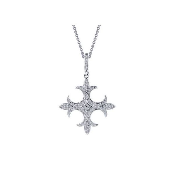 Lafonn Silver Cross Necklace, 18
