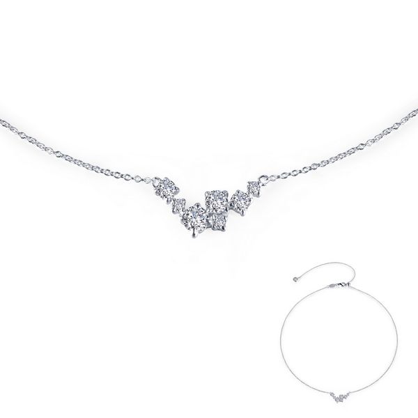 Lafonn Silver 7 Symbols Of Joy Choker Necklace SVS Fine Jewelry Oceanside, NY