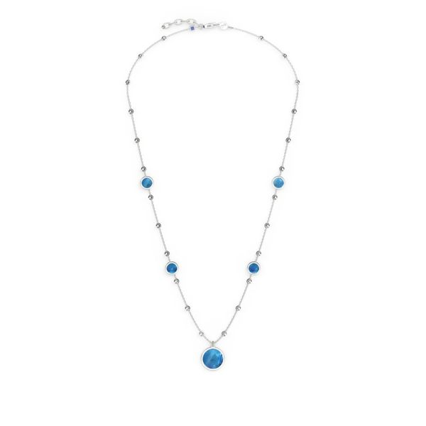 Officina Bernardi Aurora Blue Collection Necklace Image 2 SVS Fine Jewelry Oceanside, NY