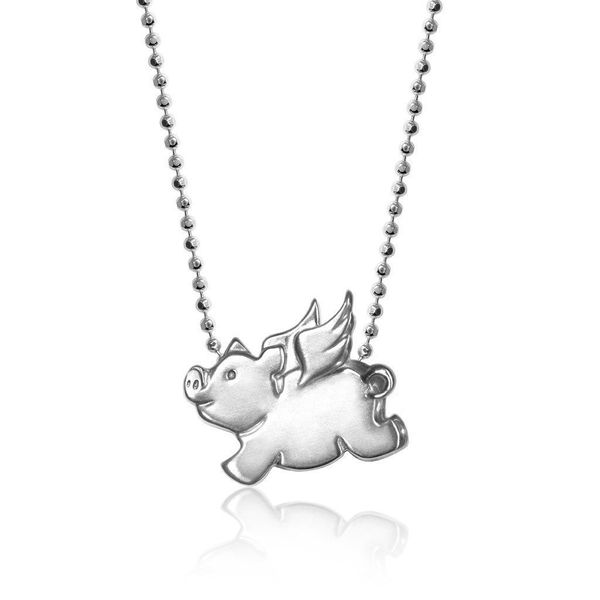 Alex Woo Little Signs Sterling Silver Flying Pig Necklace SVS Fine Jewelry Oceanside, NY