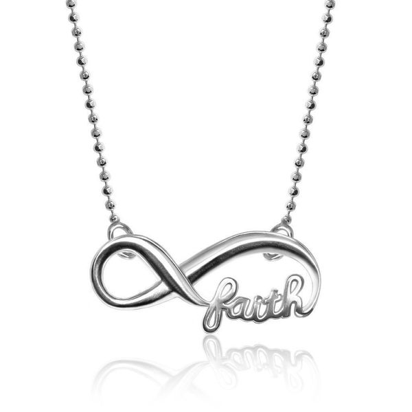 Alex Woo Little Words Sterling Silver Infinite Faith Necklace SVS Fine Jewelry Oceanside, NY