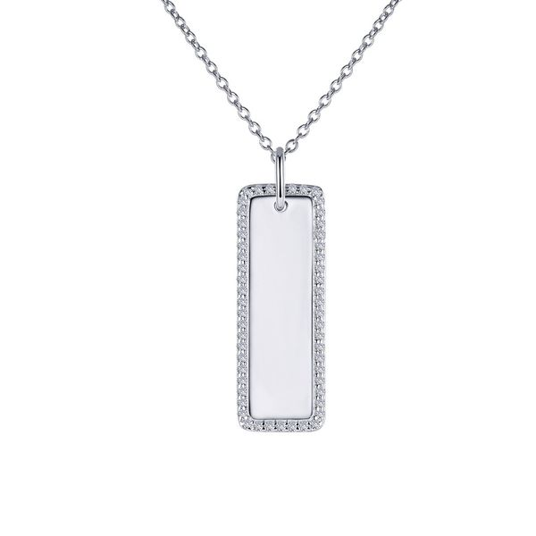 Lafonn Silver Vertical Bar Necklace SVS Fine Jewelry Oceanside, NY