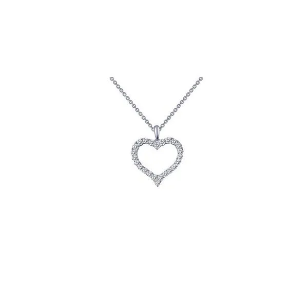 Lafonn Silver Heart Necklace, 18