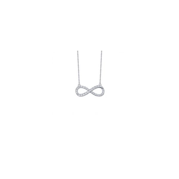 Lafonn Silver Infinity Necklace, 18