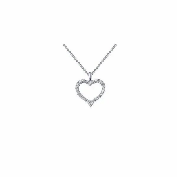 Lafonn Silver Heart Necklace, 18