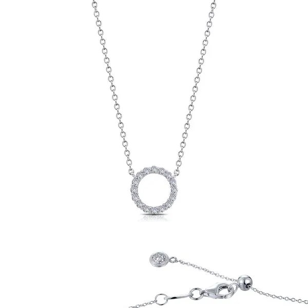 Lafonn Silver Open Circle Necklace, 20