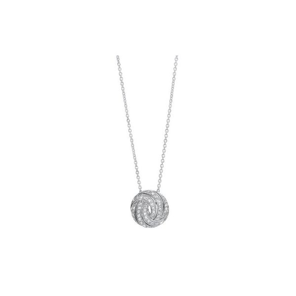 Sterling Silver & CZ Pendant, 20