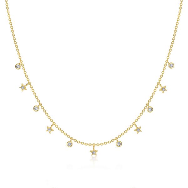 Lafonn Yellow Dangle Star Necklace, .42ctw SVS Fine Jewelry Oceanside, NY