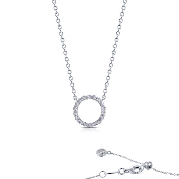 Lafonn Open Eternity Circle Necklace, 0.54ctw SVS Fine Jewelry Oceanside, NY