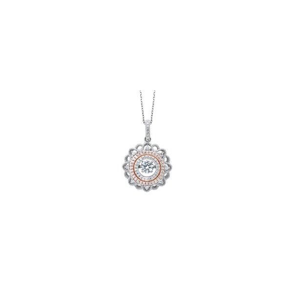 Sterling Silver & CZ Pendant, 18