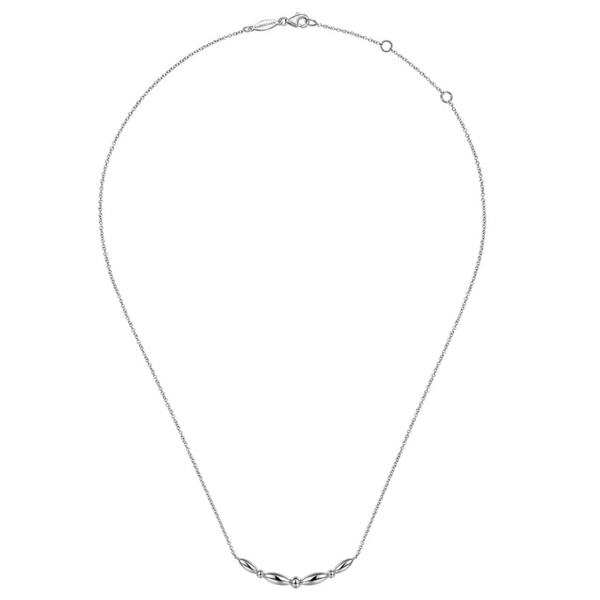 Gabriel Sterling Silver Bar Pendant Necklace, 17.5