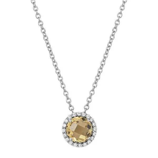 Lafonn Birthstone Necklace - November - Citrine SVS Fine Jewelry Oceanside, NY