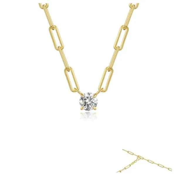 Lafonn Yellow Gold Plated Sterling Silver Necklace SVS Fine Jewelry Oceanside, NY