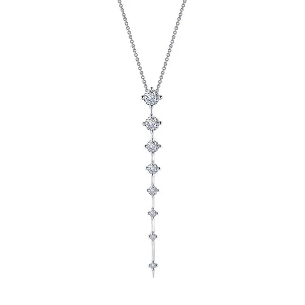 Lafonn Silver Adjustable Icicle Necklace, 0.66cttw SVS Fine Jewelry Oceanside, NY