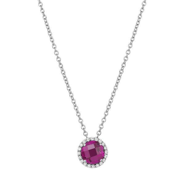 Lafonn Birthstone Necklace - July - Ruby SVS Fine Jewelry Oceanside, NY