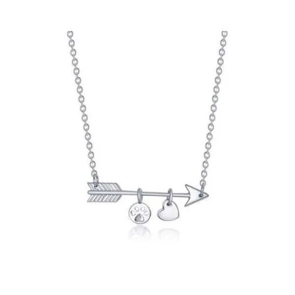 Lafonn Silver Paws And Arrows, 0.01ctw SVS Fine Jewelry Oceanside, NY