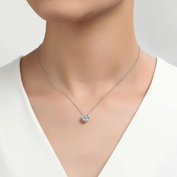 Lafonn Silver Necklace, 1.90Cttw, 20