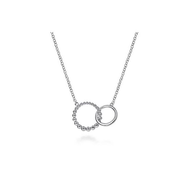 Gabriel & Co. Bujukan Sterling Silver Circle Necklace SVS Fine Jewelry Oceanside, NY