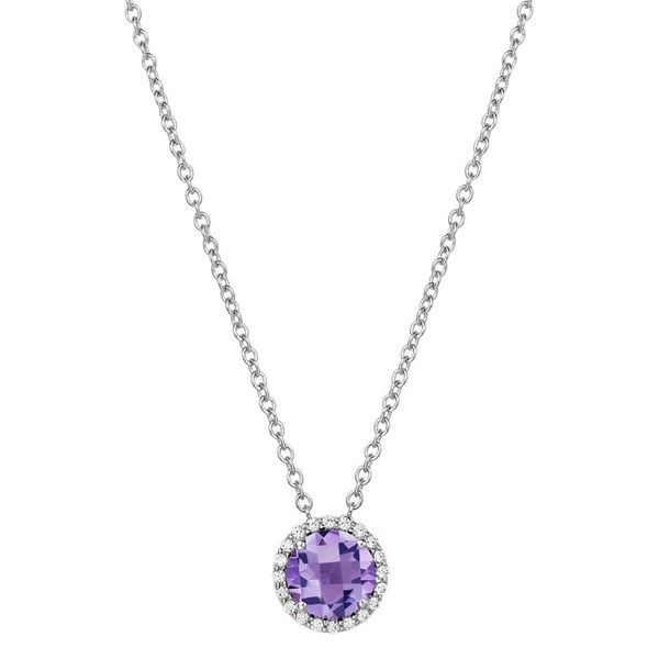 Lafonn Birthstone Necklace - February - Amethyst SVS Fine Jewelry Oceanside, NY