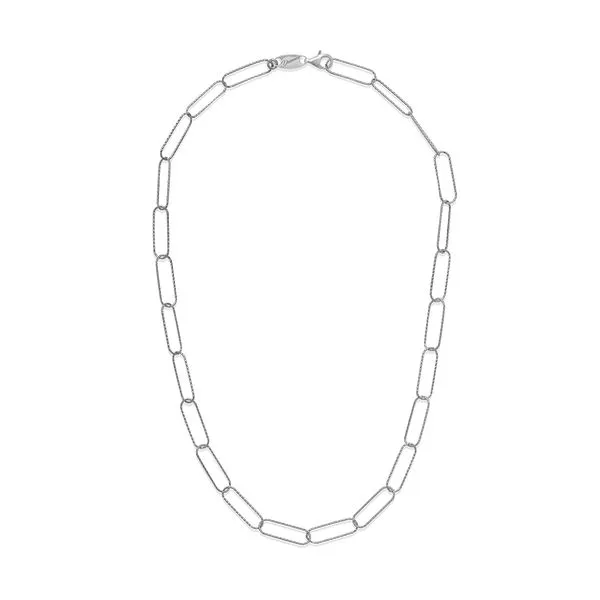 Rhodium Plated Sterling Silver Necklace SVS Fine Jewelry Oceanside, NY