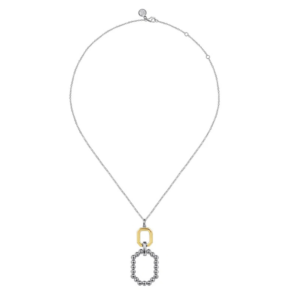Gabriel & Co. Bujukan Yellow Gold & Silver Necklace Image 2 SVS Fine Jewelry Oceanside, NY