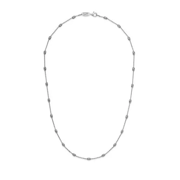 Rhodium Plated Sterling Silver Necklace SVS Fine Jewelry Oceanside, NY