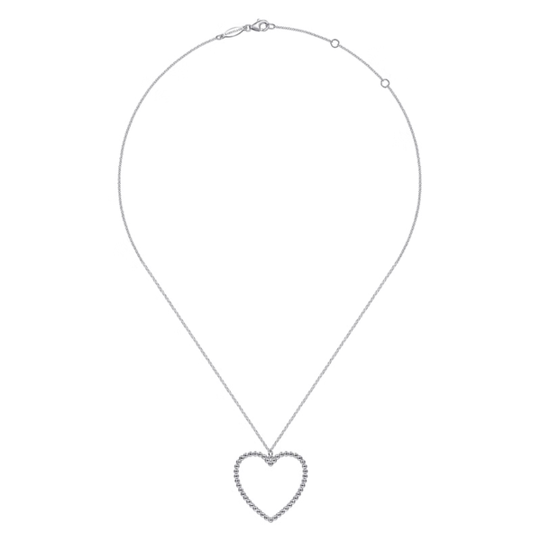 Gabriel & Co. Bujukan Sterling Silver Heart Necklace Image 2 SVS Fine Jewelry Oceanside, NY