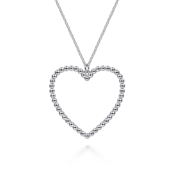 Gabriel & Co. Bujukan Sterling Silver Heart Necklace SVS Fine Jewelry Oceanside, NY